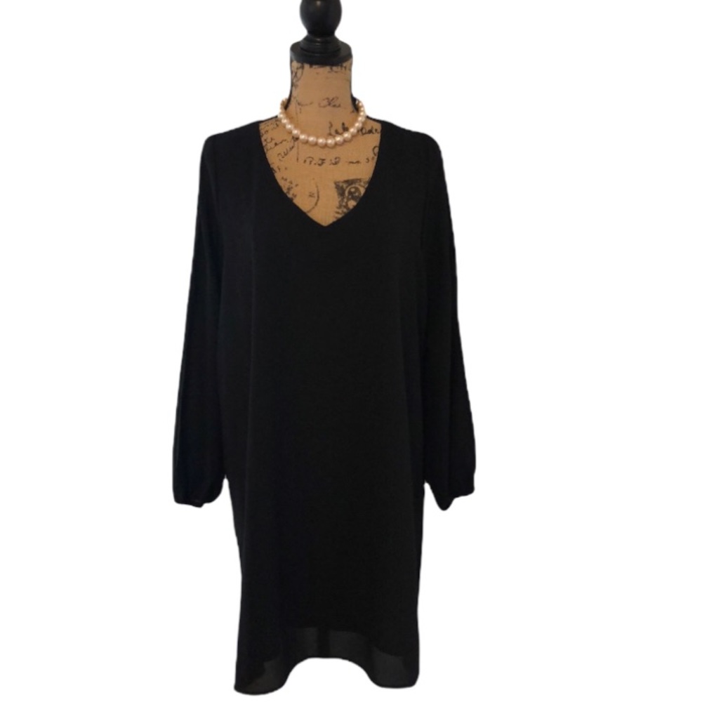 Black open Sleeves Dress